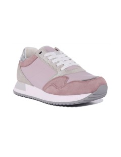 Geox Sneakers Doralea Balance Tessuto Camoscio Rosa Antico