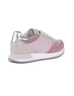 Geox Sneakers Doralea Balance Tessuto Camoscio Rosa Antico
