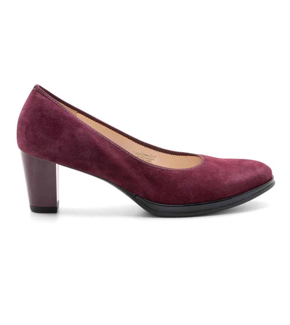 Ara Shoes Decollette Class Plateau Liscio Hostess Camoscio Barolo