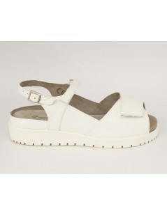 F.lli Tomasi Sandalo Plantare Estraibile Velcro Vernice Bianco