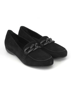 Les Naturels De Fabien Mocassino Accessorio Camoscio Nero