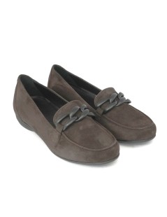 Les Naturels De Fabien Mocassino Accessorio Camoscio Cioccolato