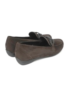 Les Naturels De Fabien Mocassino Accessorio Camoscio Cioccolato