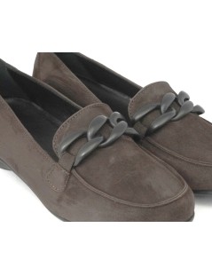 Les Naturels De Fabien Mocassino Accessorio Camoscio Cioccolato