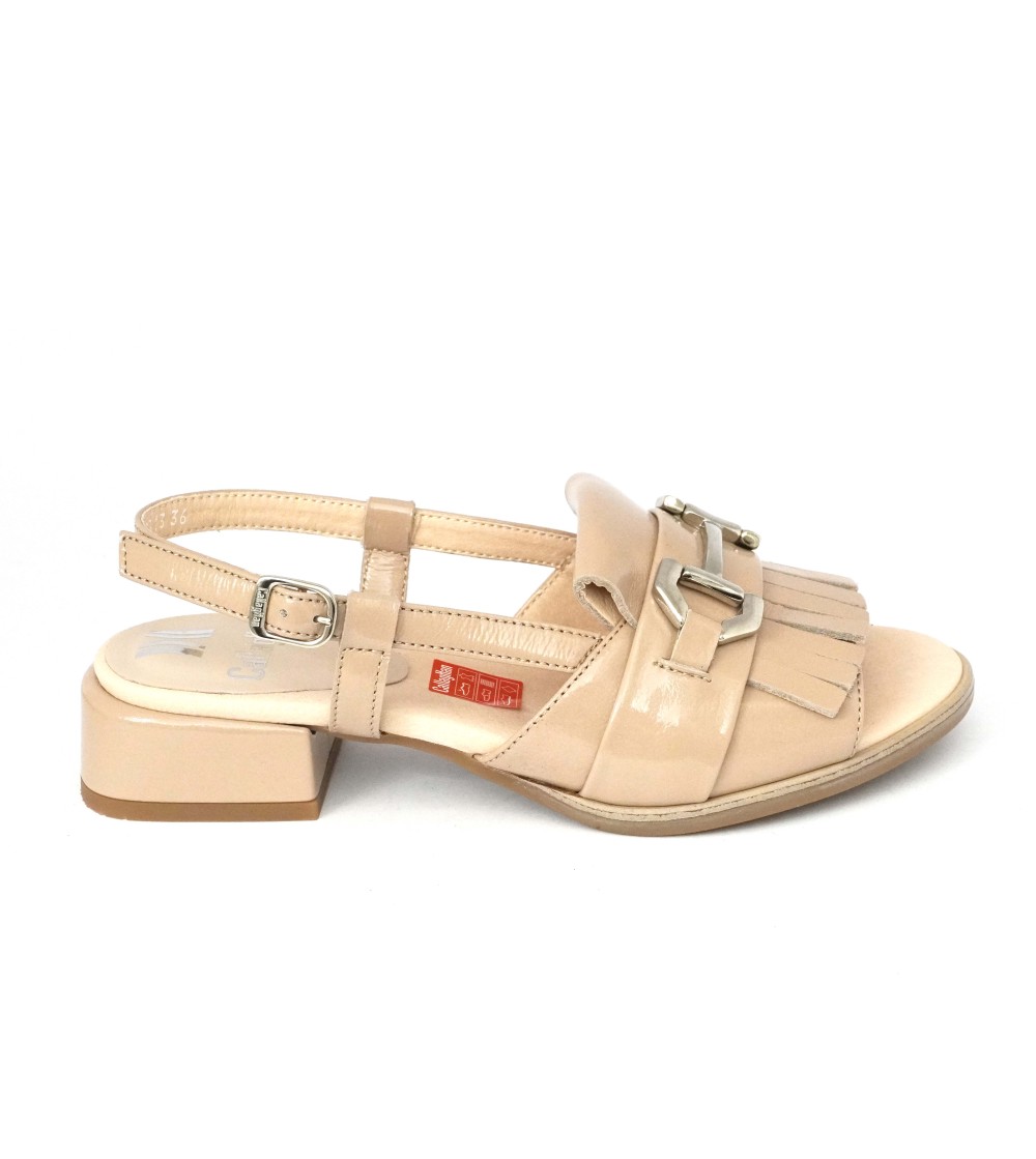 Callaghan Sandalo Luna Tacco Medio Frangia Naplak Rosa