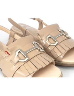 Callaghan Sandalo Luna Tacco Medio Frangia Naplak Rosa