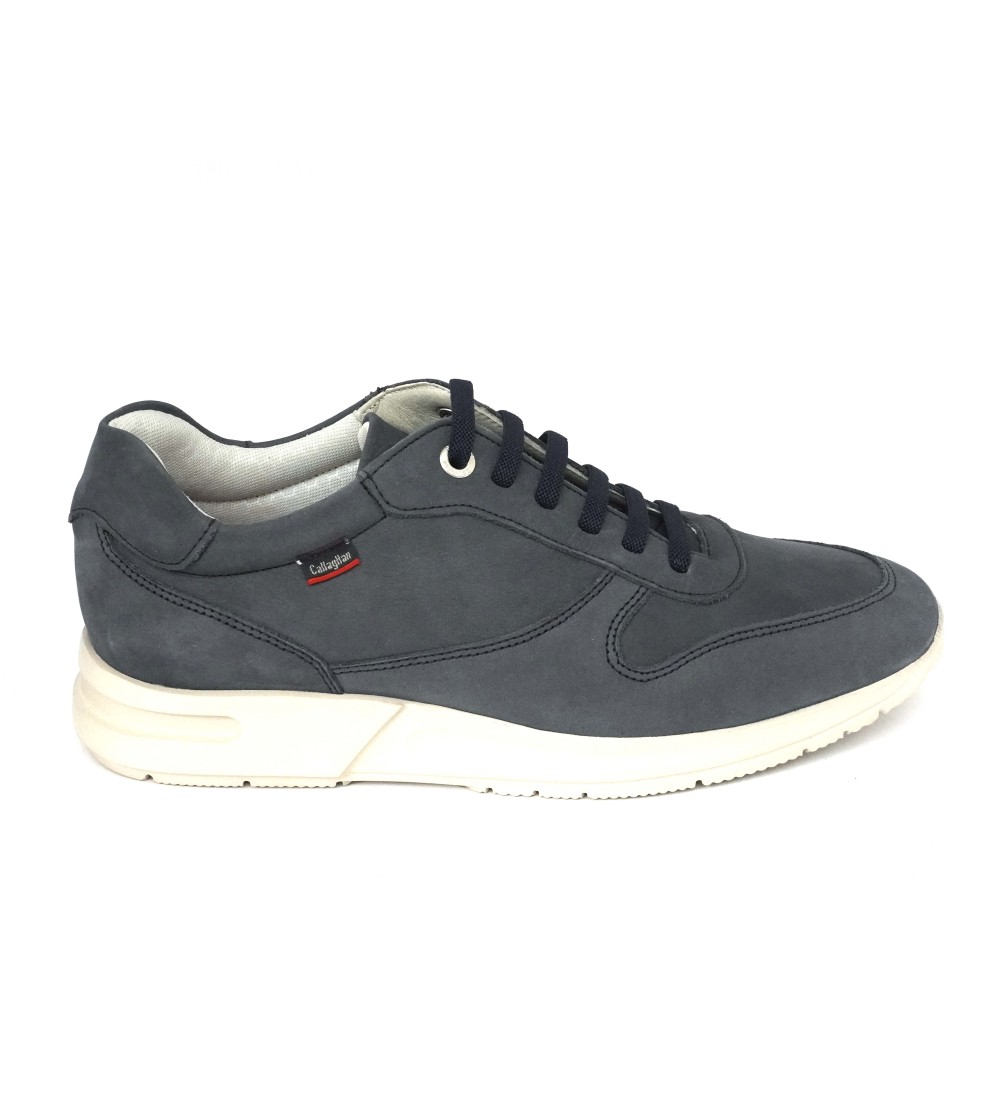 Callaghan Sneakers Fondo Alto Laccio Elastico Camoscio Blu