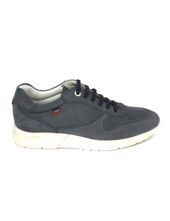 Callaghan Sneakers Fondo Alto Laccio Elastico Camoscio Blu