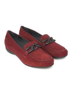 Les Naturels De Fabien Mocassino Accessorio Camoscio Vino