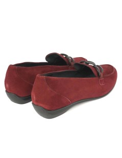 Les Naturels De Fabien Mocassino Accessorio Camoscio Vino