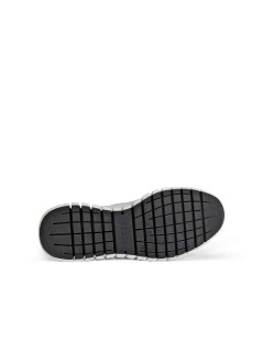 Ecco Sneakers Uomo Lacci Elastici Fondo Magma Nappa Bianco