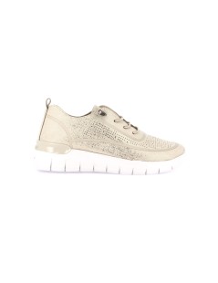 Grunland Sneakers Super Leggera Laccio Elastico Beige Metal