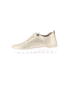 Grunland Sneakers Super Leggera Laccio Elastico Beige Metal