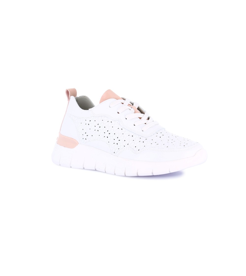 Grunland Sneakers Super Leggera Traforata Bianco Cipria