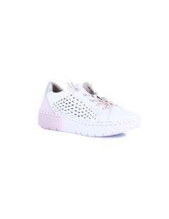Grunland Sneakers Cassetta Lacci Elastici Ideal Bianco Rosa