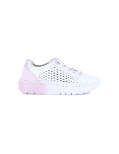 Grunland Sneakers Cassetta Lacci Elastici Ideal Bianco Rosa