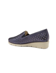 Susimoda Mocassino Classico Flessibile Traforato Blu