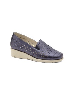Susimoda Mocassino Classico Flessibile Traforato Blu