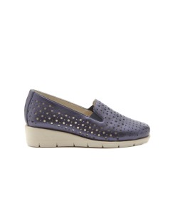 Susimoda Mocassino Classico Flessibile Traforato Blu
