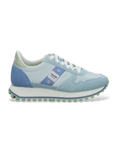 Blauer Sneakers Donna Balance Millen Camoscio Blu Acqua