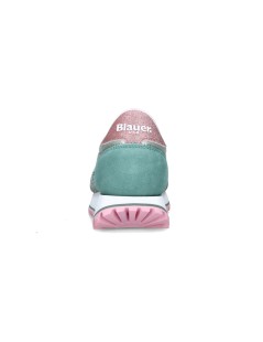 Blauer Sneakers Donna Balance Millen Camoscio Acqua Rosa