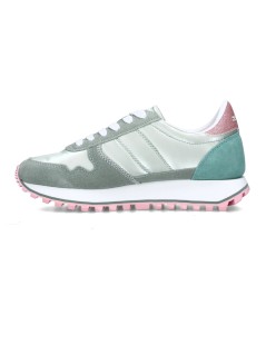 Blauer Sneakers Donna Balance Millen Camoscio Acqua Rosa