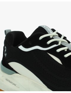 Extr4 Sneakers Uomo Sport Light Kaizen Tessuto Nero