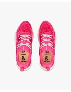 Extr4 Sneakers Donna Sport Light Kaizen Tessuto Fuxia