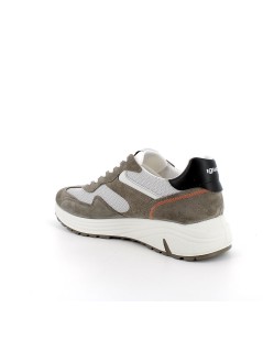 IGI &Co Sneakers Uomo Fondo Alto Camoscio Tessuto Multi Militare