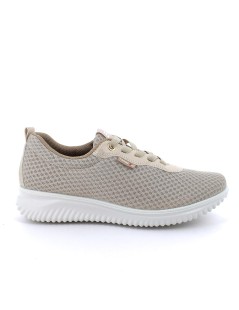 Enval Soft Sneakers Donna Tessuto Elastic a Calza Beige