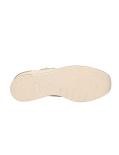 Valleverde Sneakers Zeppa Alta Tessuto Elastic a Calza Oro