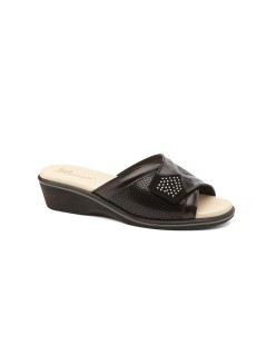 Susimoda Ciabatta Comfort Fascia Elastic Velcro Memory Nero