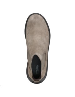 Geox Beatles Chelsea Uomo Portello Fondo Light Camoscio Grigio