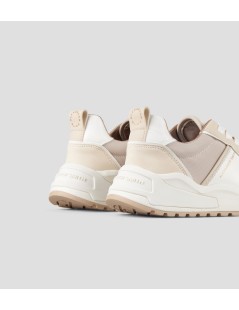 Alexander Smith Sneakers Dover Pelle Tessuto Crema