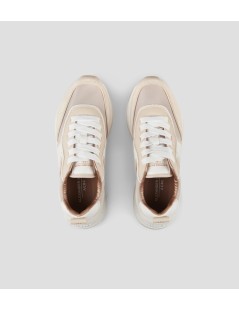 Alexander Smith Sneakers Dover Pelle Tessuto Crema