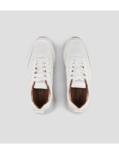 Alexander Smith Sneakers Dover Pelle Tessuto Bianco