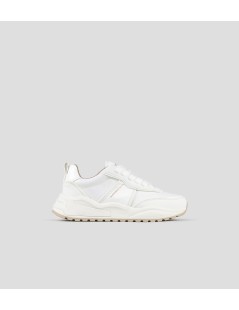 Alexander Smith Sneakers Dover Pelle Tessuto Bianco
