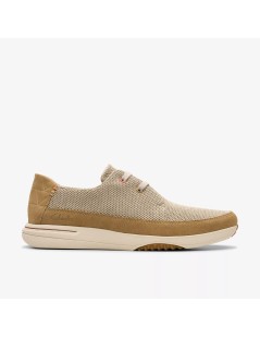 Clarks Stringata Derby Easyway a Calza Bordatura Sabbia