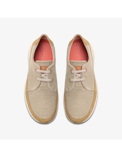 Clarks Stringata Derby Easyway a Calza Bordatura Sabbia