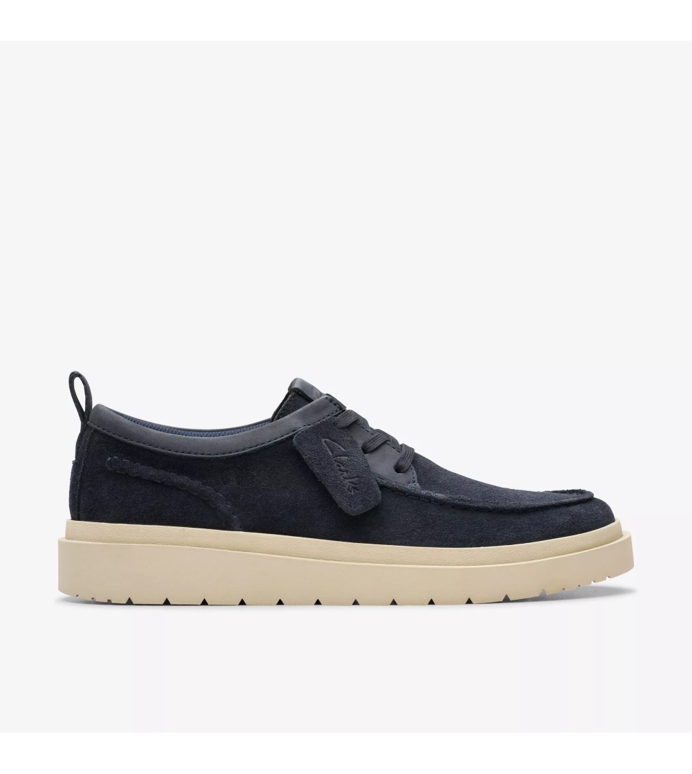 Clarks Stringate Sport Extralight Polden Camoscio Blu Navy