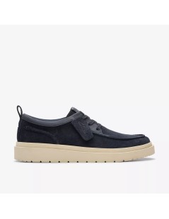 Clarks Stringate Sport Extralight Polden Camoscio Blu Navy
