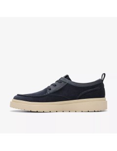 Clarks Stringate Sport Extralight Polden Camoscio Blu Navy