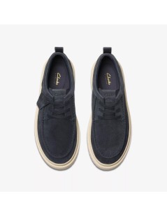 Clarks Stringate Sport Extralight Polden Camoscio Blu Navy