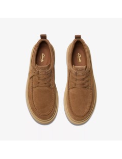 Clarks Stringate Sport Extralight Polden Camoscio Cola