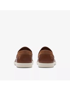 Clarks Mocassino Uomo Carshoe Bratton Vitello Liscio Marrone