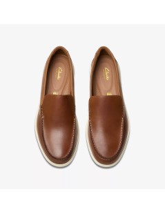 Clarks Mocassino Uomo Carshoe Bratton Vitello Liscio Marrone