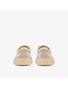 Clarks Stringate Uomo Ingegnere Torhill Lo Tessuto Camoscio Off Bianco