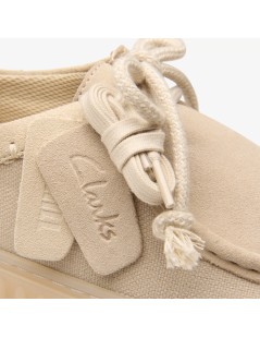 Clarks Stringate Uomo Ingegnere Torhill Lo Tessuto Camoscio Off Bianco