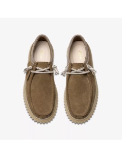 Clarks Stringate Uomo Ingegnere Torhill Lo Camoscio Verde Oliva