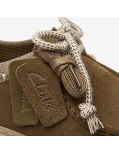 Clarks Stringate Uomo Ingegnere Torhill Lo Camoscio Verde Oliva